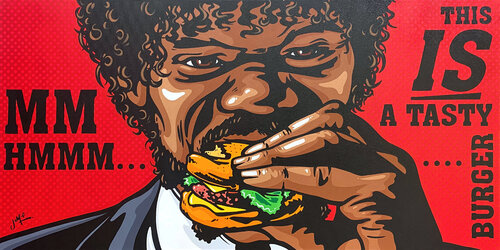 Pulp Fiction - Big Kahuna burger by Jamie Lee, Painting for Sale on Singulart