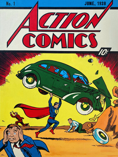 Action Comics No 1 by Jamie Lee, 회화 for Sale on Singulart