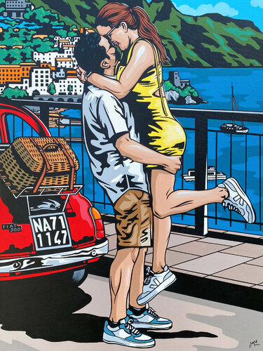 Amore a Positano van Jamie Lee, Schilderij te koop op Singulart
