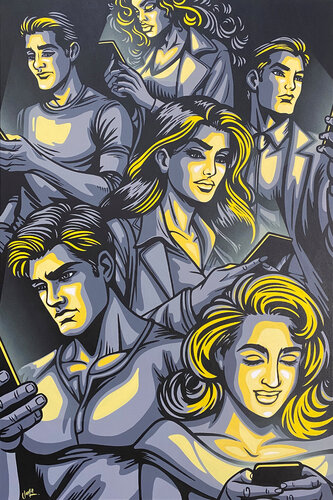 Ships Passing In The Night de Jamie Lee, Pintura a la venta en Singulart