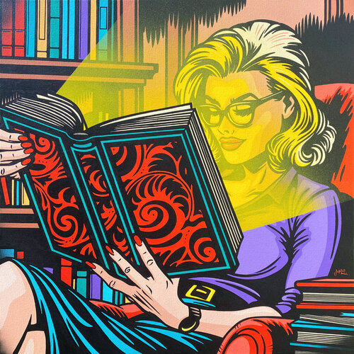 Lost In A Good Book by Jamie Lee, 회화 for Sale on Singulart