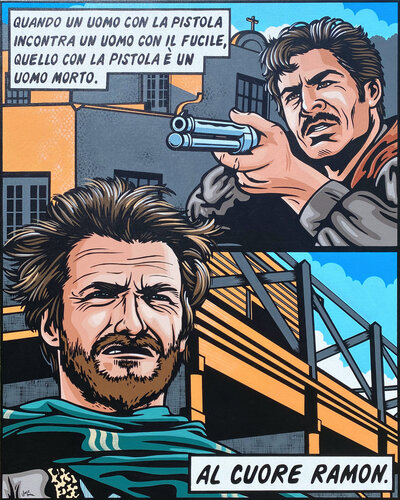 Fistful Of Dollars - Al Cuore Ramon van Jamie Lee, Schilderij te koop op Singulart