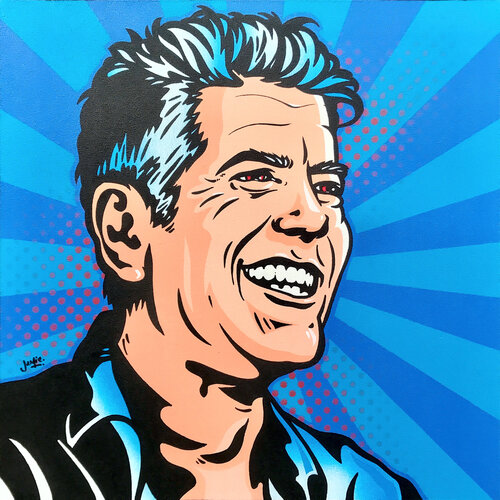Anthony Bourdain by Jamie Lee, 회화 for Sale on Singulart