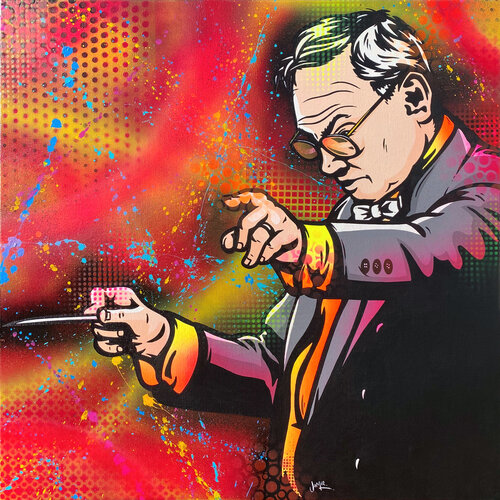 Ennio Morricone by Jamie Lee, Painting for Sale on Singulart