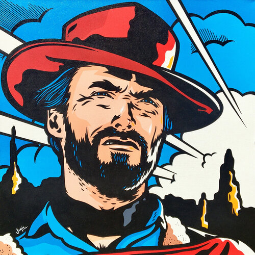 Clint Eastwood di Jamie Lee, Pittura in vendita su Singulart