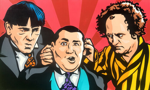 The Three Stooges van Jamie Lee, Schilderij te koop op Singulart