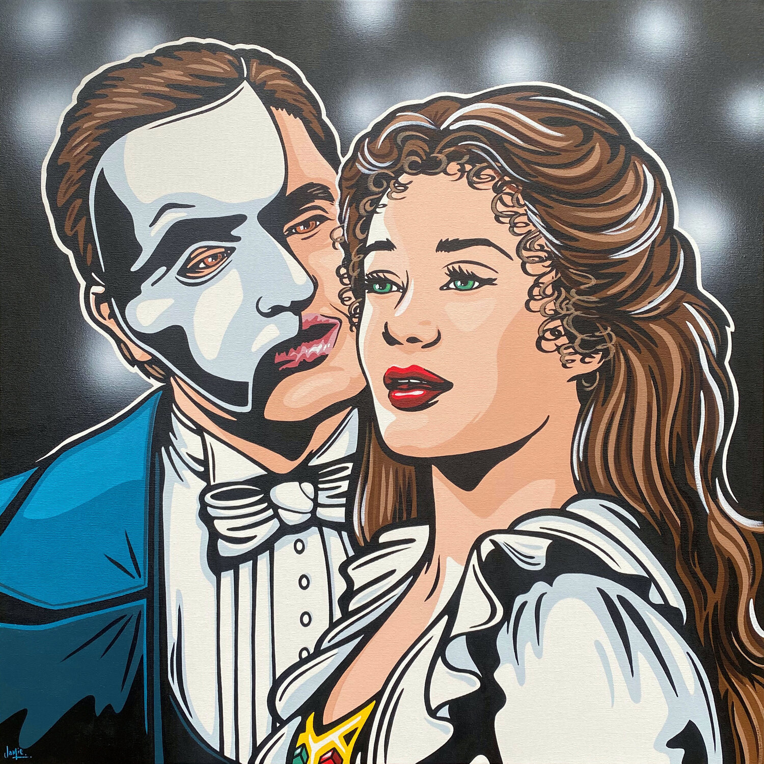The Music Of The Night Jamie Lee Originalgemälde zu verkaufen