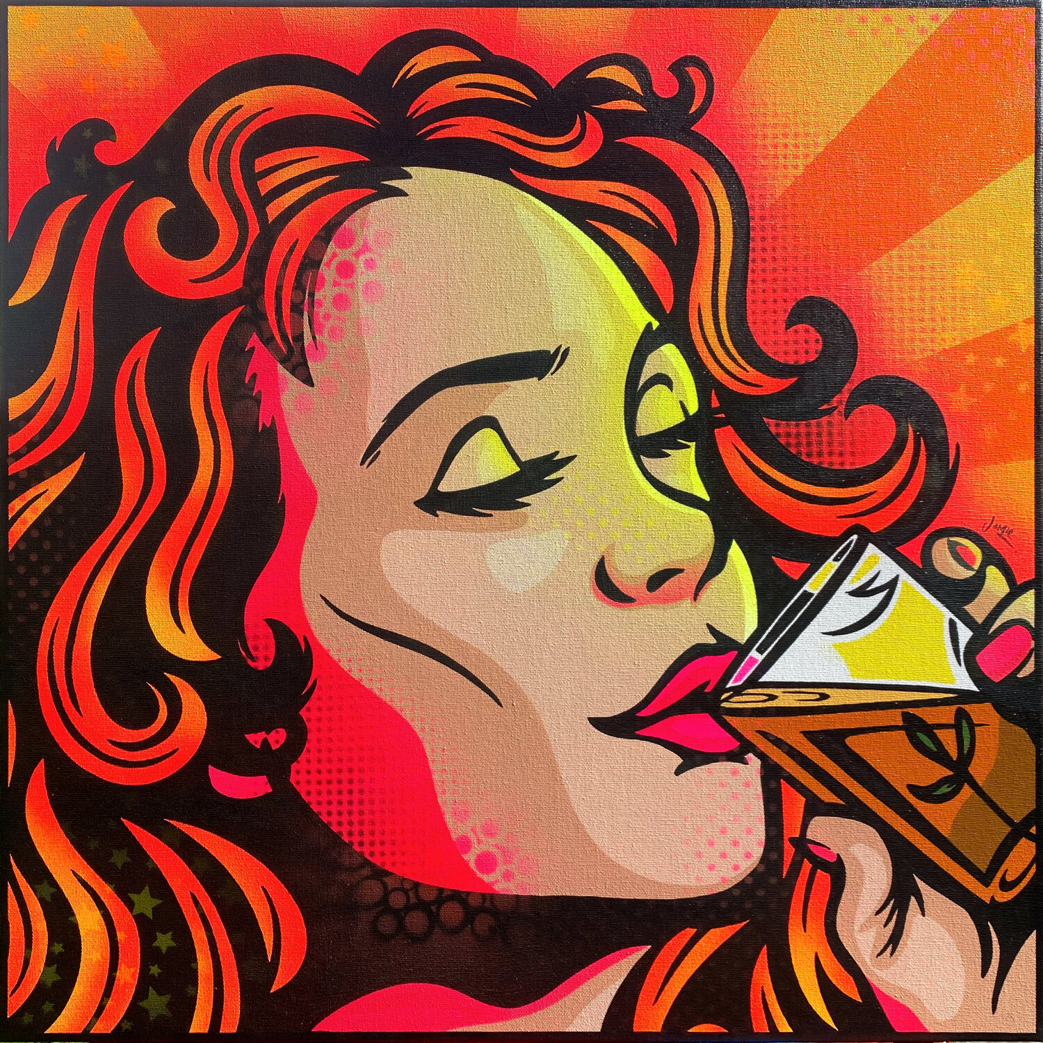 Carrulim Chica Jamie Lee Pintura original en venta