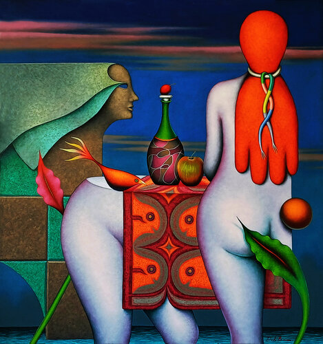 Maniquies van Jose Luis De la Barra Bellido, Schilderij te koop op Singulart