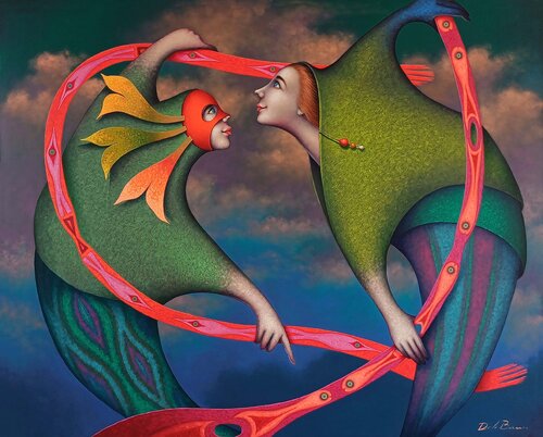 Danza con cintas van Jose Luis De la Barra Bellido, Schilderij te koop op Singulart
