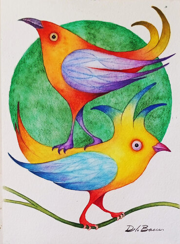 Luna verde par Jose Luis De la Barra Bellido, Œuvre sur papier en vente sur Singulart