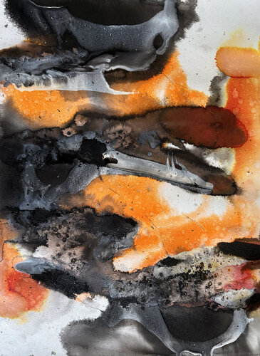 Down the Rabbit Hole de Anika Kuntze, Obra en papel a la venta en Singulart