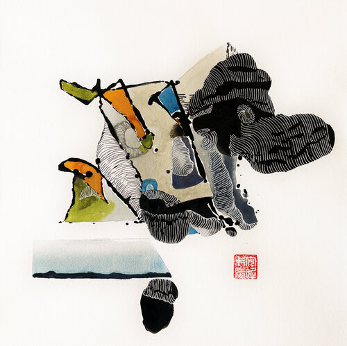 Still Life with Water van Anika Kuntze, Werk op papier te koop op Singulart