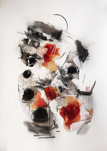 In Motion van Anika Kuntze, Werk op papier te koop op Singulart