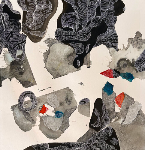 Structure Rocks di Anika Kuntze, Opera su carta in vendita su Singulart