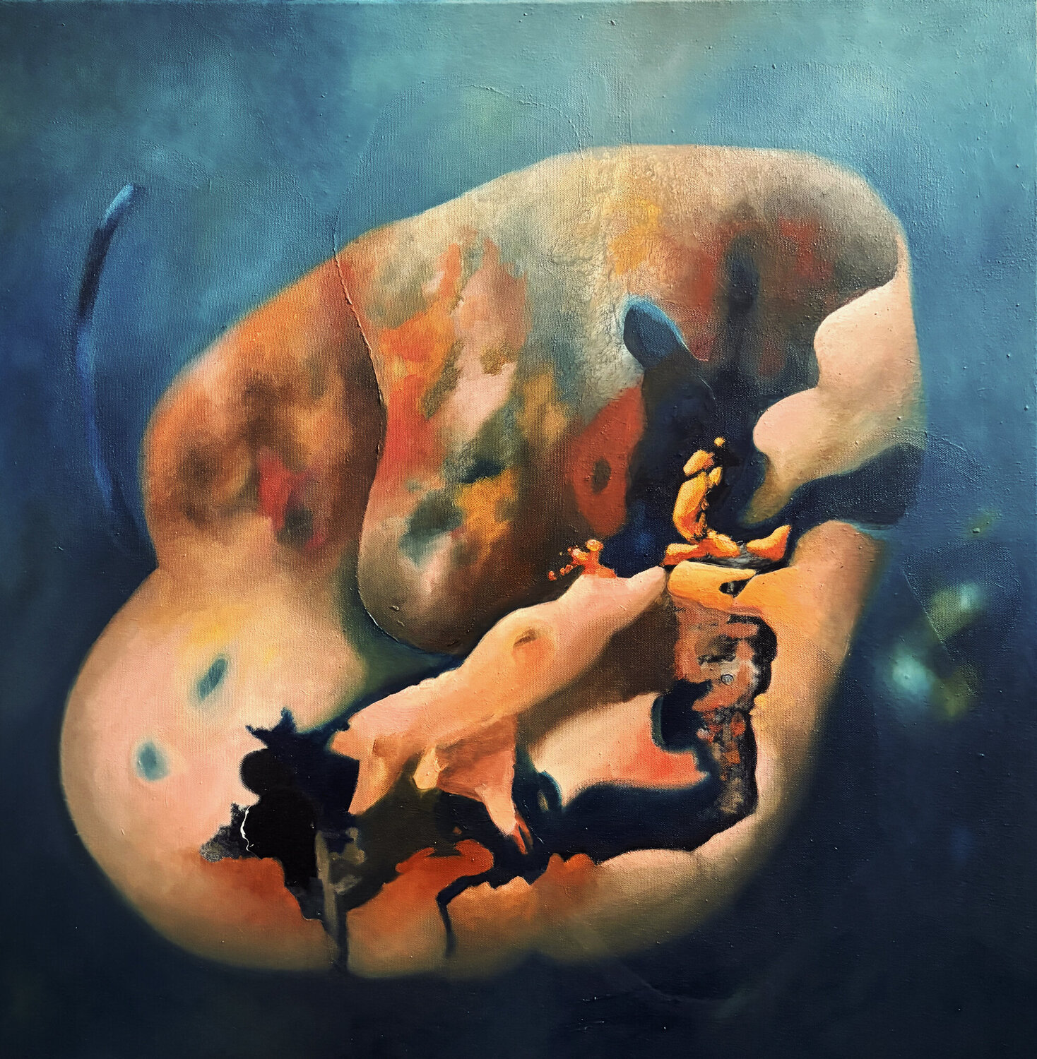 Rebirth - Through the Dissolution of Form Anika Kuntze Original painting for sale
