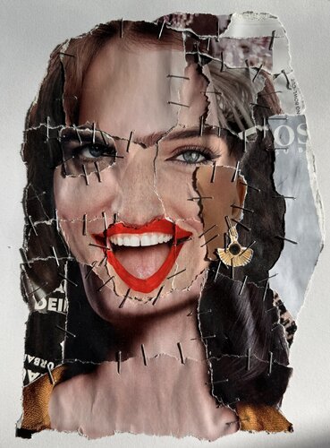 The Silent Grin of Collapse par Lida Ansari, Œuvre sur papier en vente sur Singulart
