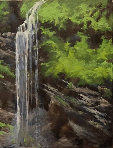 Surprise Fall Watkins Glenn di Dane Rigby, Pittura in vendita su Singulart