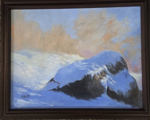 Snow Rock by Dane Rigby, Painting for Sale on Singulart