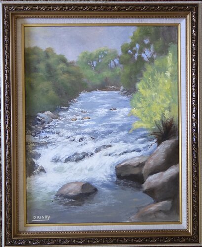 Provo River Springtime by Dane Rigby, Painting for Sale on Singulart
