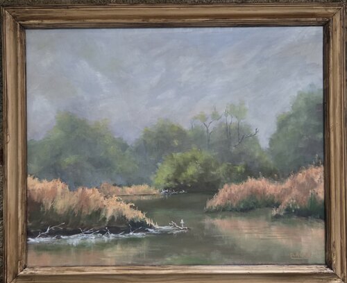 Provo River Flats II by Dane Rigby, Painting for Sale on Singulart