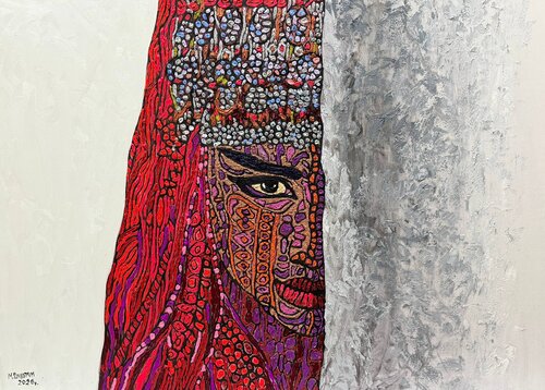Woman of Fire | 3 D Impasto by Dilorom Mamedova by Dilorom Mamedova, 회화 for Sale on Singulart
