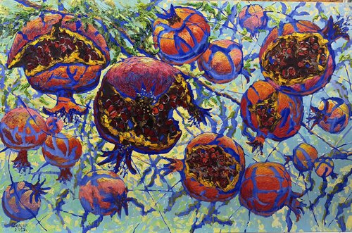 Fruits of the Secret Sun | Dilorom Mamedova by Dilorom Mamedova, Painting for Sale on Singulart
