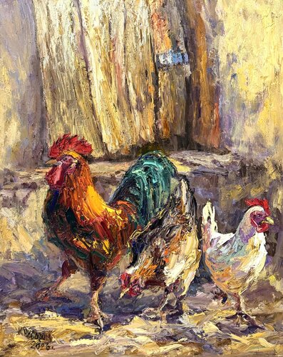 Lord of the Barnyard de Dilorom Mamedova, Pintura a la venta en Singulart