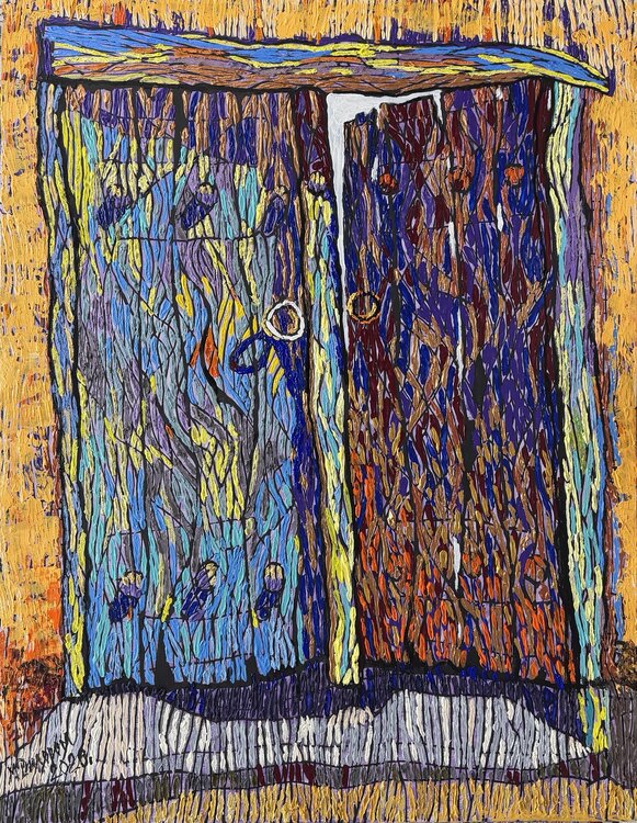 Guardian of the Threshold | Original Sculptural Oil Painting | Dilorom Mamedova Dilorom Mamedova