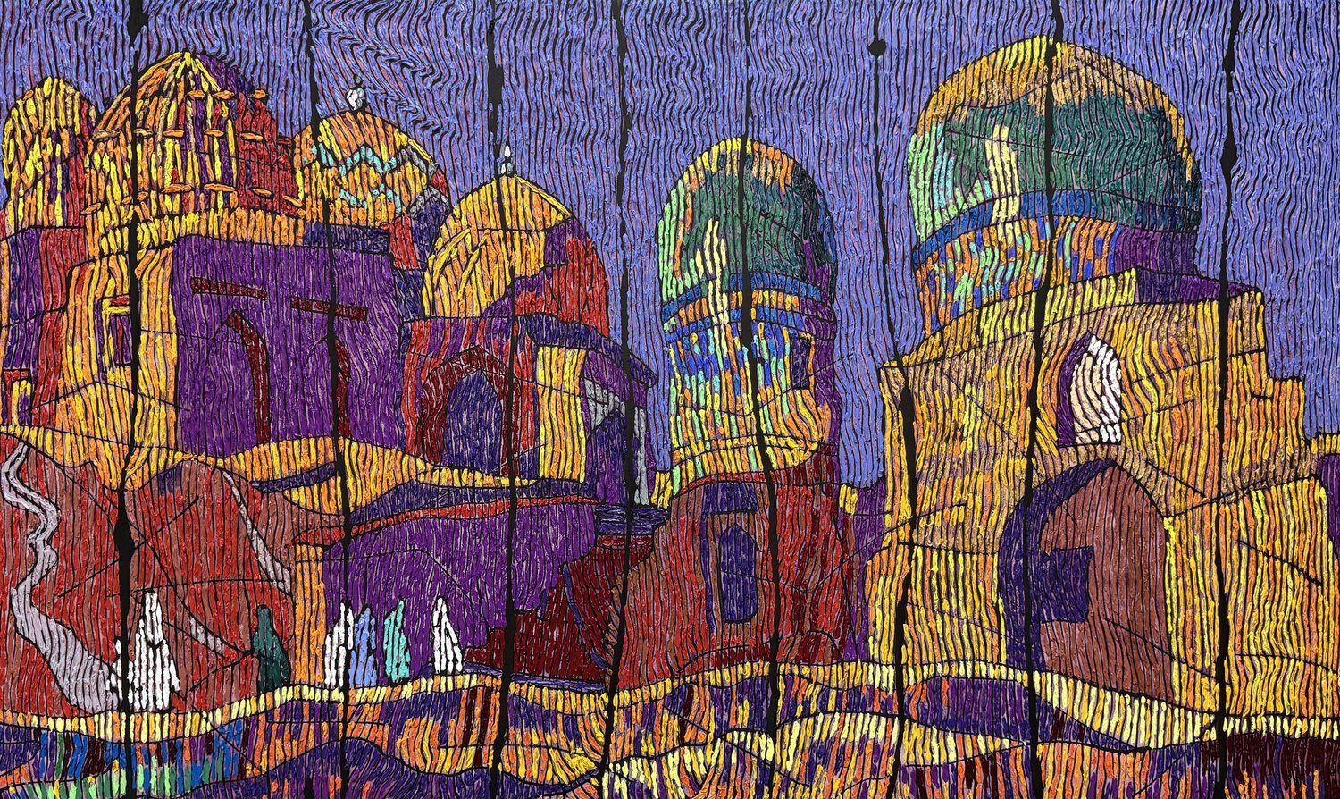 Eternity Through the Cracks | Architectural impasto Dilorom Mamedova