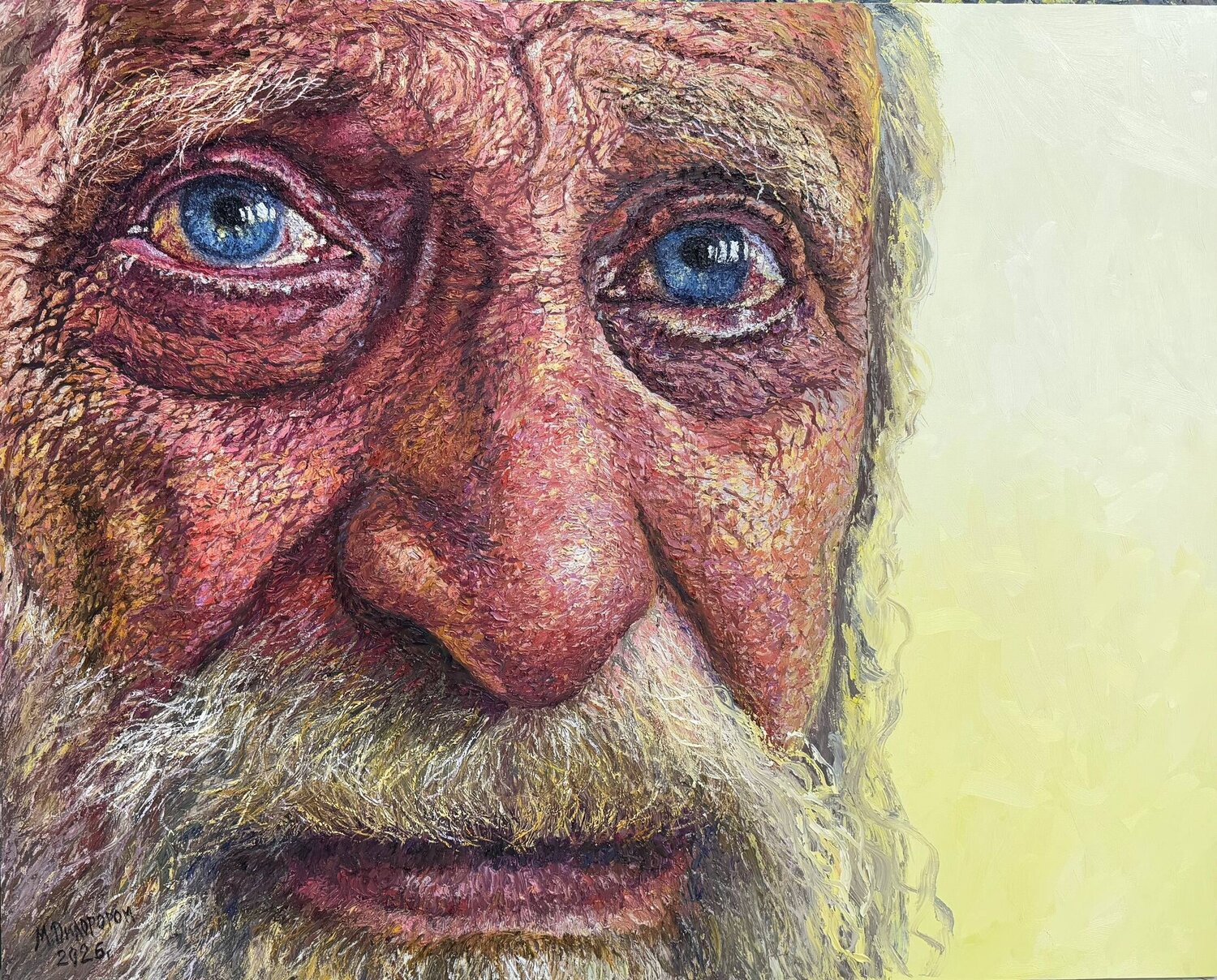 Pain That Turned into Prayer Dilorom Mamedova Original painting for sale