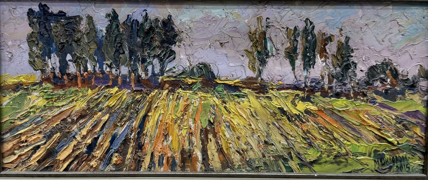 The Rows: Rhythm of the Earth Dilorom Mamedova Original painting for sale