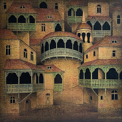 Old Tbilisi by Omar Chkhaidze, Painting for Sale on Singulart
