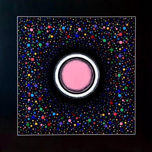 Pink Sphere by Omar Chkhaidze, Painting for Sale on Singulart