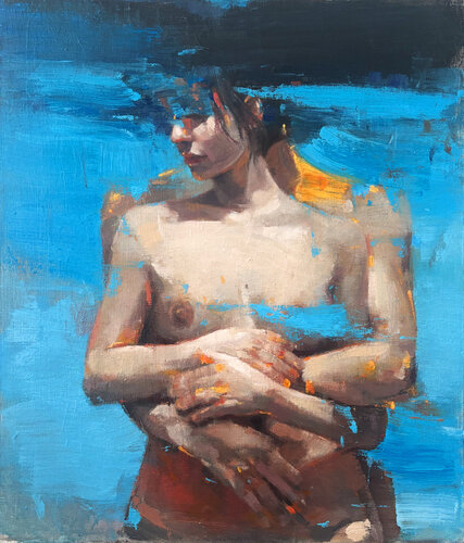 The Hug by Carlos Milanés, Painting for Sale on Singulart