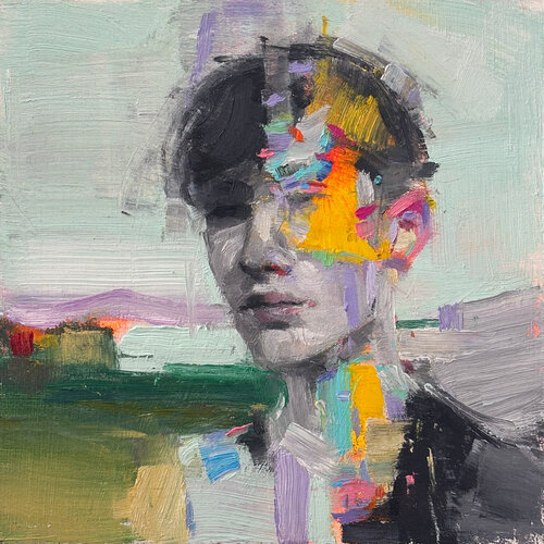 Chromatic Veil by Carlos Milanés, Painting for Sale on Singulart