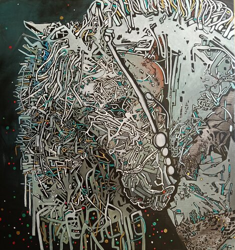 "Mustang" by Vasyl Netsko, Painting for Sale on Singulart