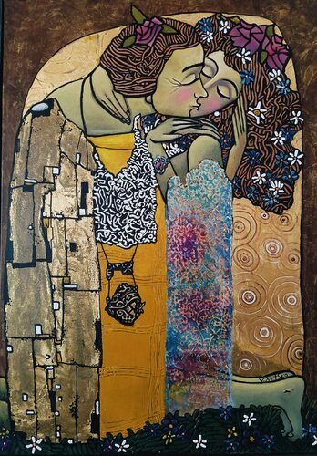 "Kiss" by Vasyl Netsko, 油畫 for Sale on Singulart