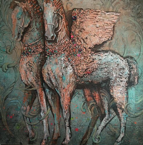 "Winged Dreams" by Vasyl Netsko, 회화 for Sale on Singulart