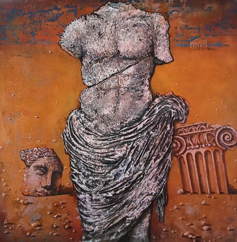 "Shadows of Forgotten Ancestors" by Vasyl Netsko, 絵画 for Sale on Singulart