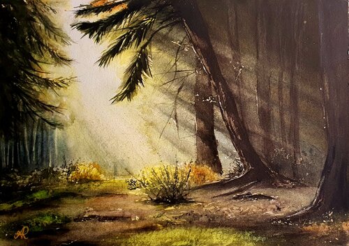 Finding silence von Agnieszka Ryba, Werk auf Papier kaufen auf Singulart
