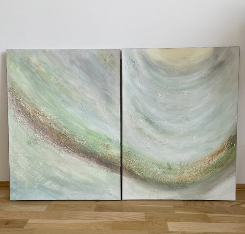 Emerald Plain von Sara Mohammadi Azardaryani, Malerei kaufen auf Singulart