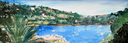 Saint cap ferrat by Benoit RUFF, Drawing for Sale on Singulart