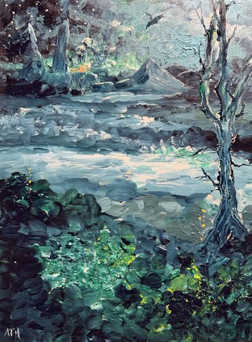 River Stretch von Anette Thorup Hansen, Malerei kaufen auf Singulart