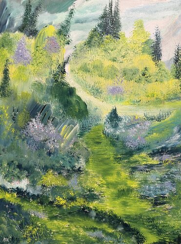 Spring no.2 /wild crystals von Anette Thorup Hansen, Malerei kaufen auf Singulart