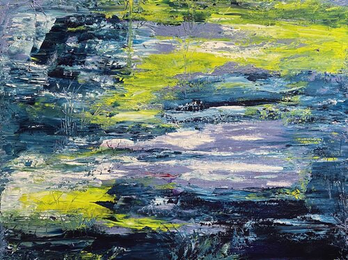 The Green Isles / Gathering of Spring von Anette Thorup Hansen, Malerei kaufen auf Singulart