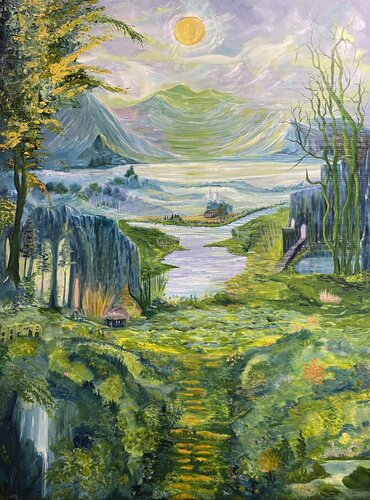 Bright and Early : Adventure 16 van Anette Thorup Hansen, Schilderij te koop op Singulart