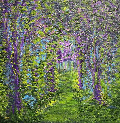 Walking in Fantasy by Anette Thorup Hansen, Painting for Sale on Singulart