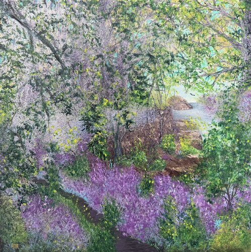 Free Lavenders von Anette Thorup Hansen, Malerei kaufen auf Singulart