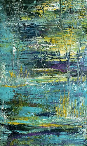 In Silence before Dusk di Anette Thorup Hansen, Pittura in vendita su Singulart